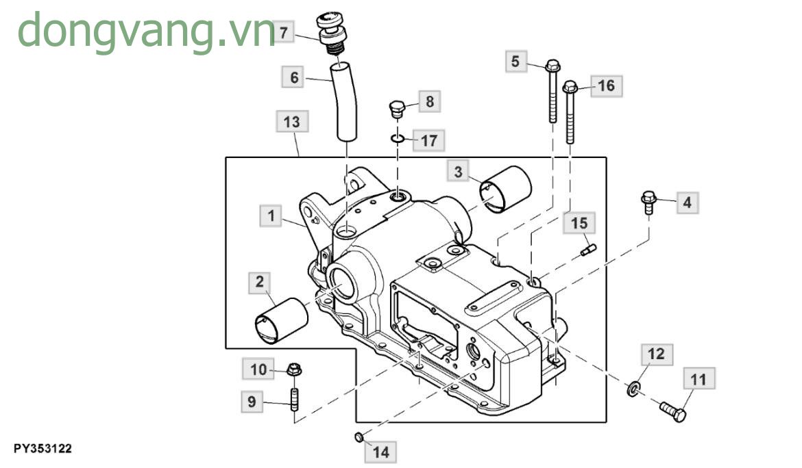 Rockshaft Housing, Power Steering W/ SCV - ST854906